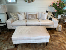 Load image into Gallery viewer, Custom Made Velvet 3 Seater Sofa + Ottoman
